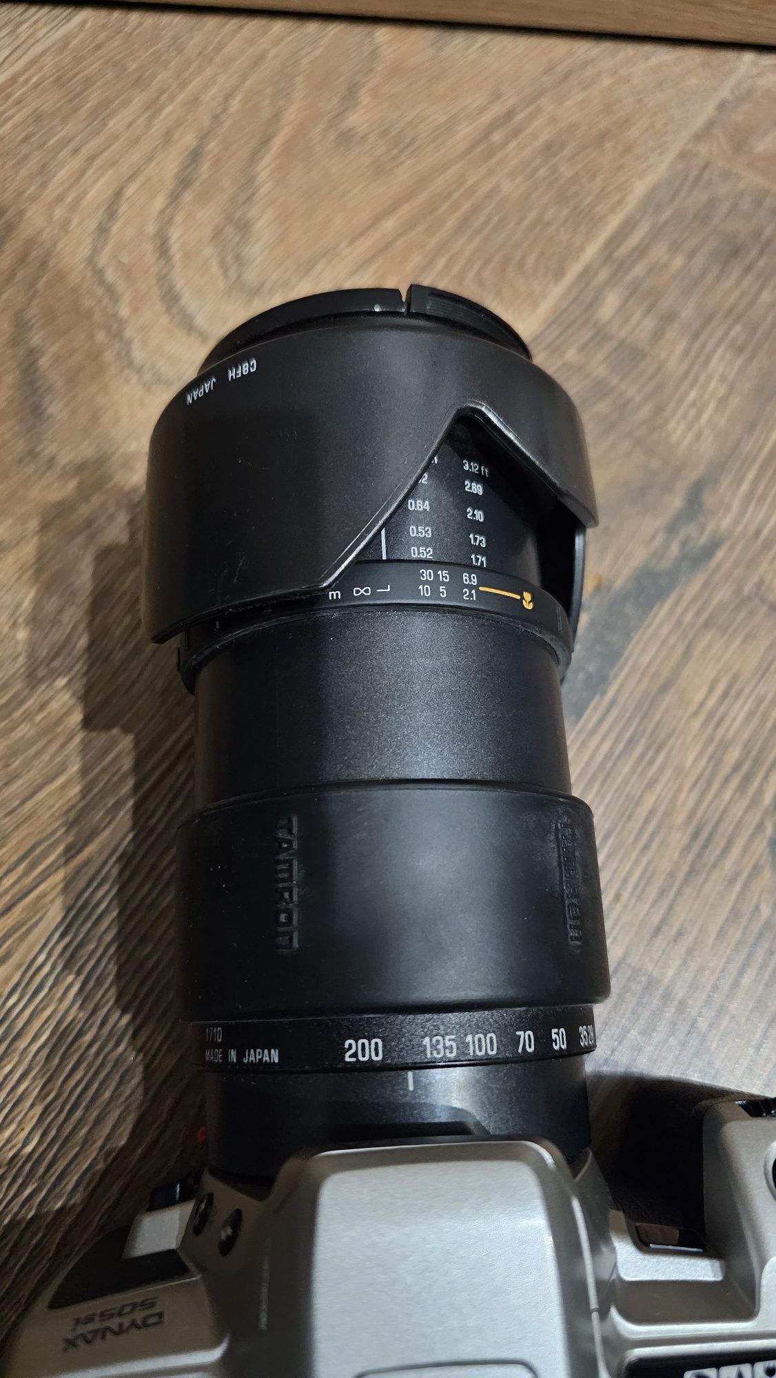 Aparat fotograficzny Minolta Dynax 505si obiektyw Tamron 28-200mm