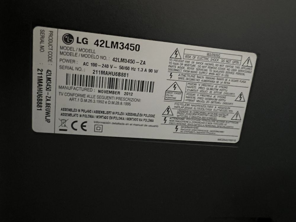 TV LG 42 Polegadas Led 3D