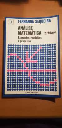 Livros de análise matemática, exercícios propostos e resolvidos