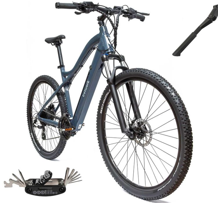 Rower Elektryczny Damski Męski Koła 29 Górski Hydraulika Shimano Altus