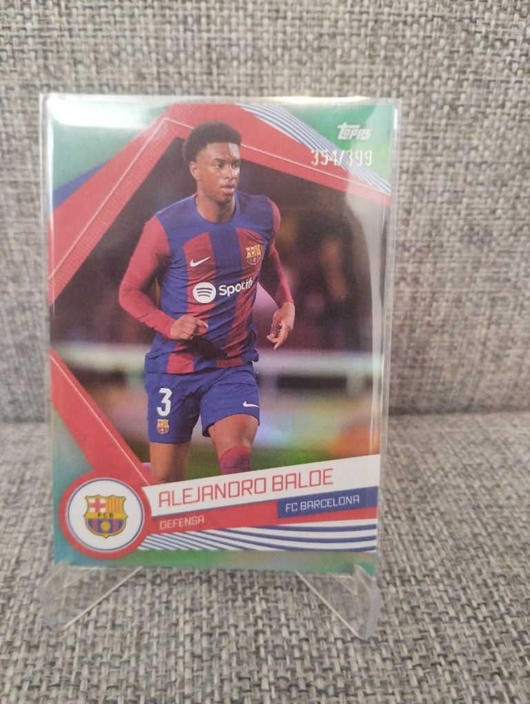 2023-24 topps fan set fc Barcelona Green  parallel alejandro balde/399