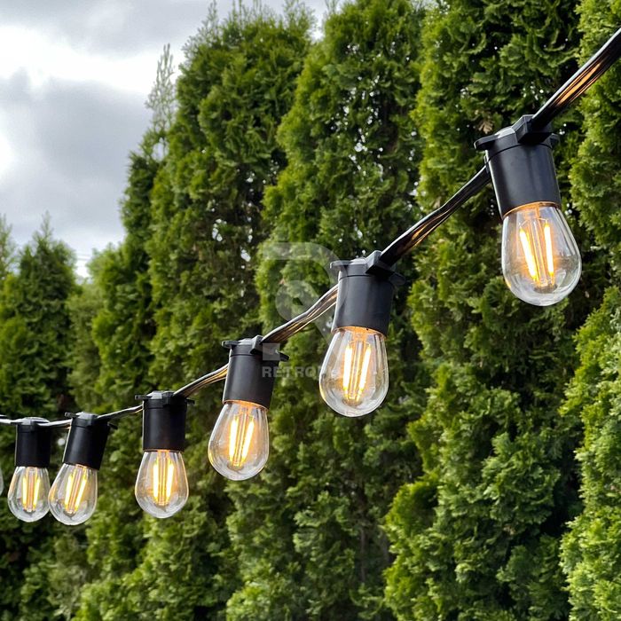 РОЗПРОДАЖ! Вулична гірлянда з плоского кабелю