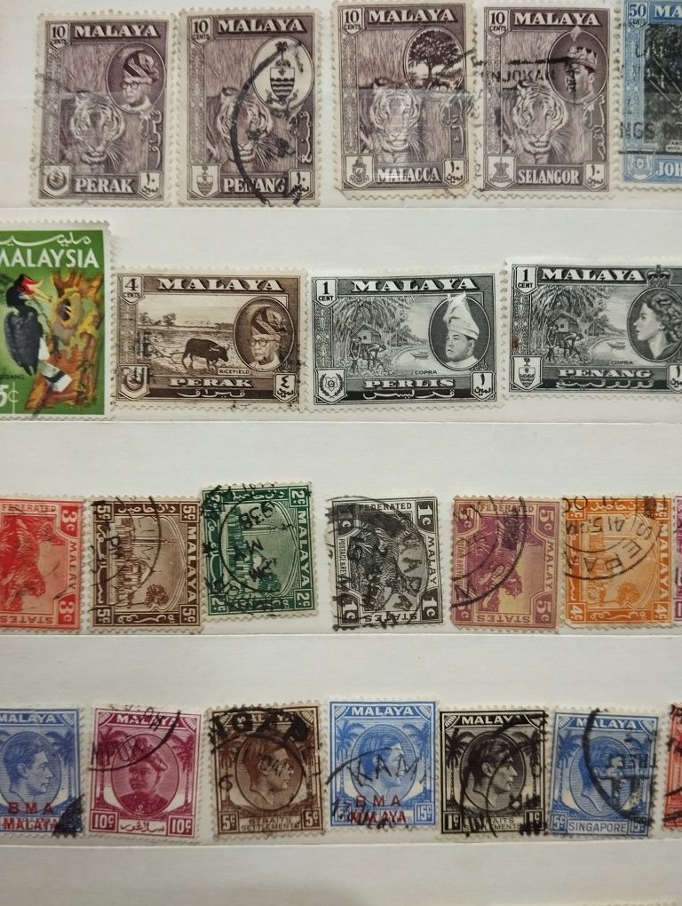Znaczki pocztowe Malezja brytyjskie kolonie