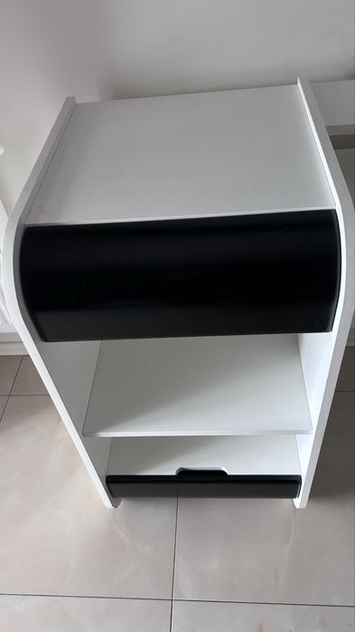 Biurko biale duze 173x55x90 z szufladami