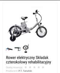 Rower składak elektryczny rehabilitacyjny 4 kołowy