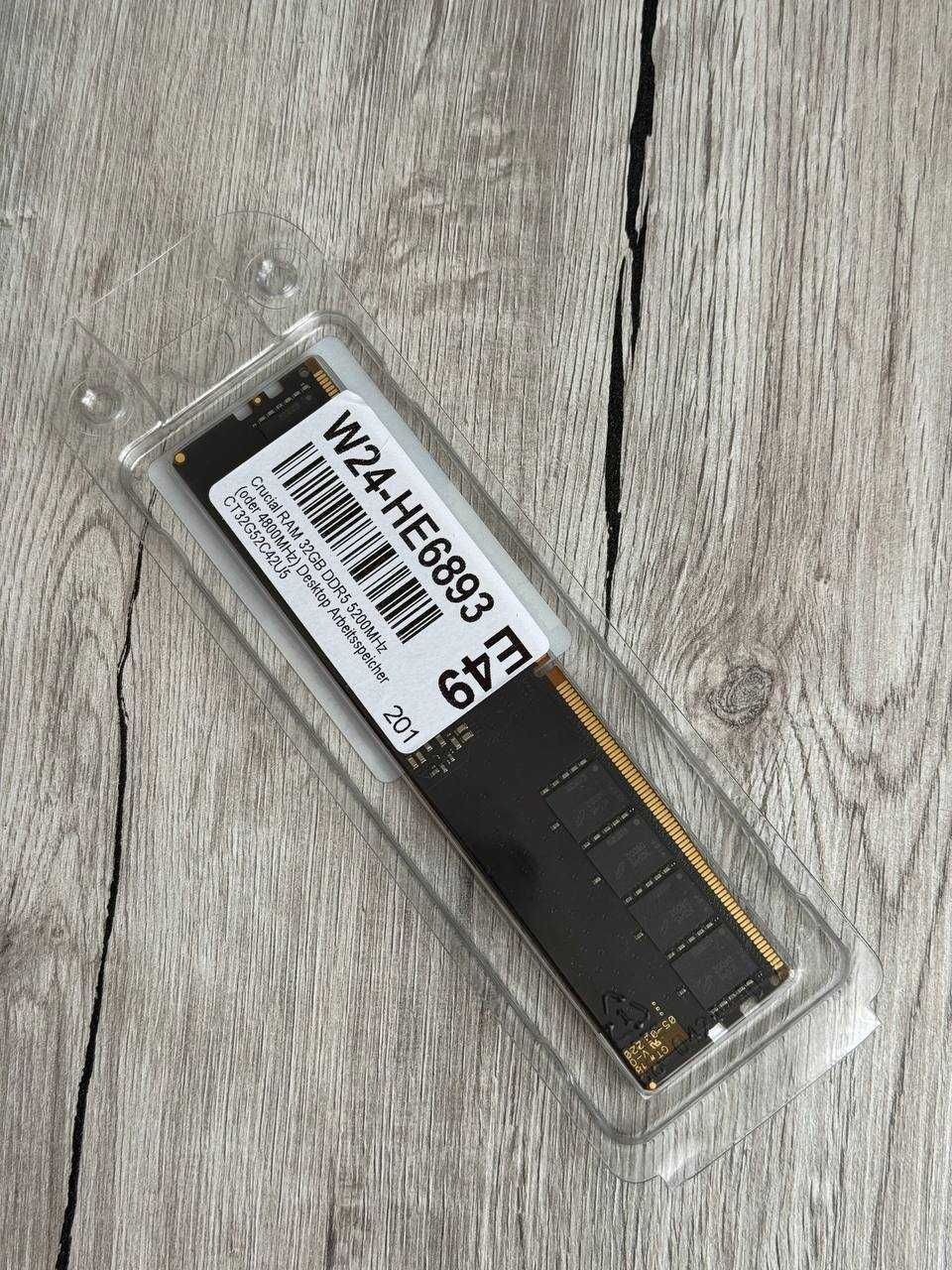 Оперативна пам’ять Crucial DDR5 DIMM 32GB 5200 MHz (CT32G52C42U5)