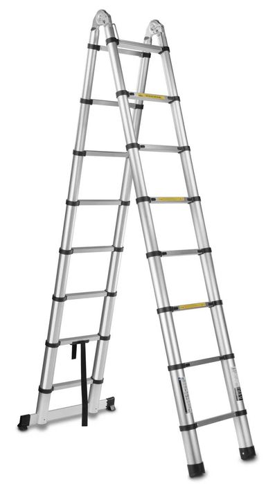 Алюмінієва телескопічна драбина 5м 150кг G02449 лестница, стремянка