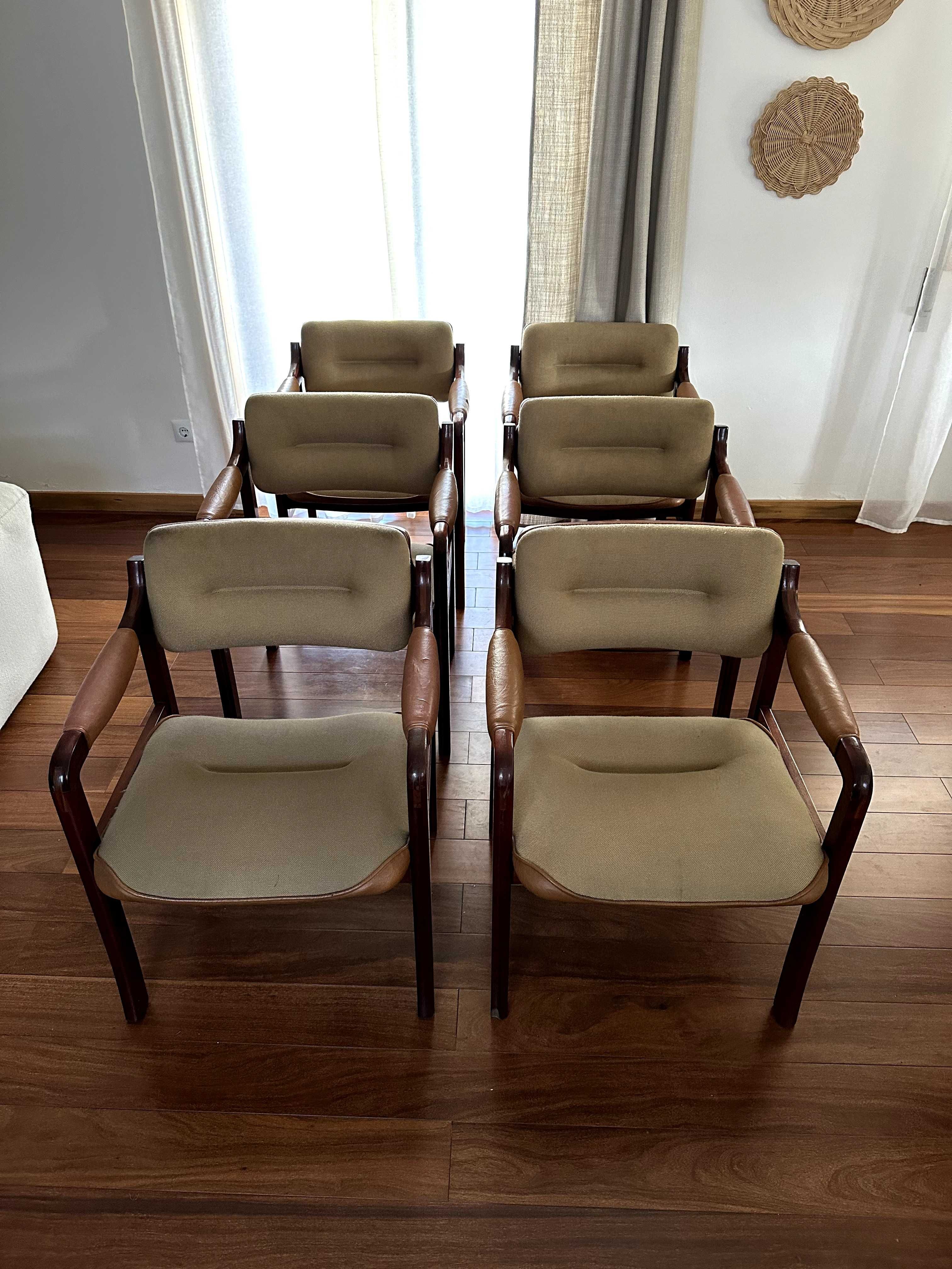 Conjunto 6 cadeiras FOC - vintage