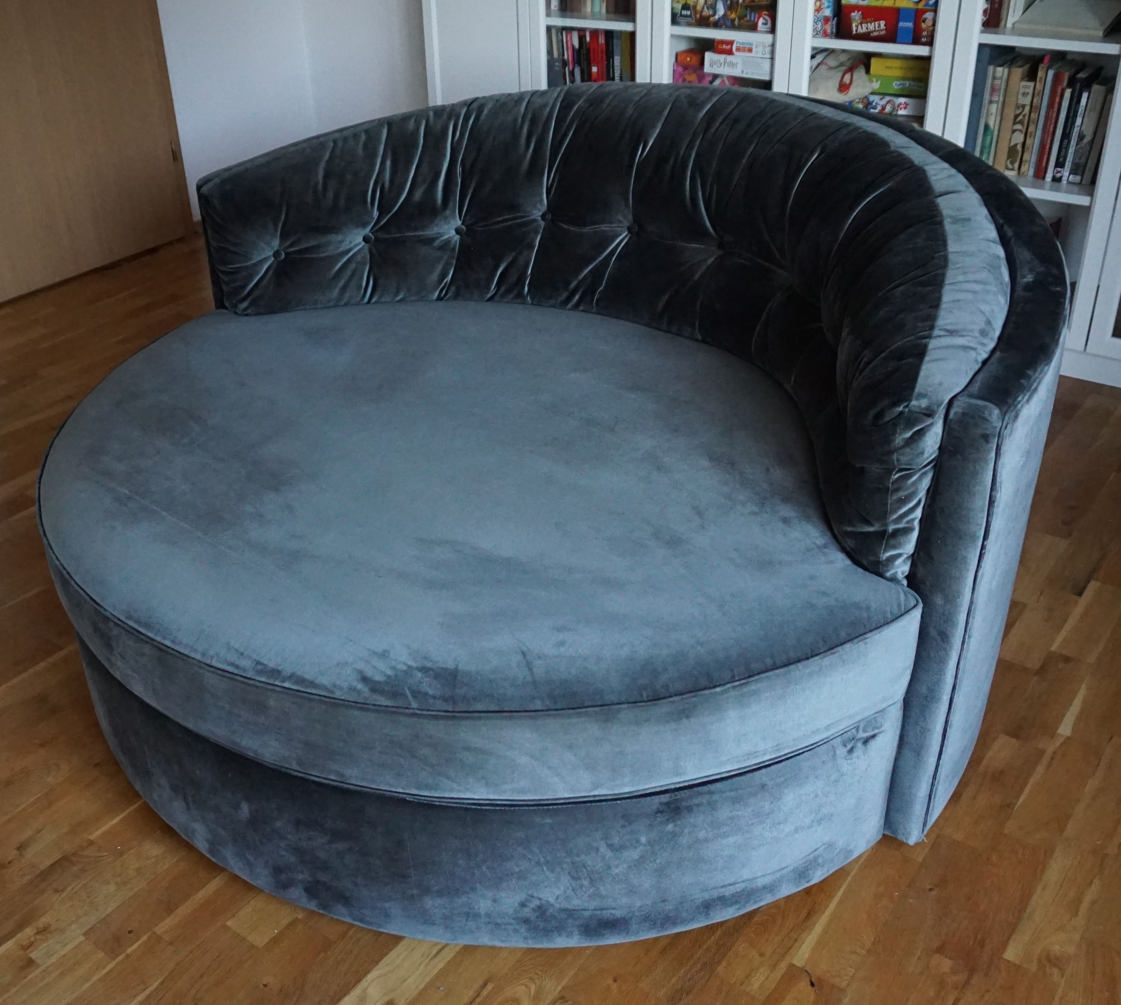 Fotel sofa okrągła Kare Design Music Hall 158x83 cm