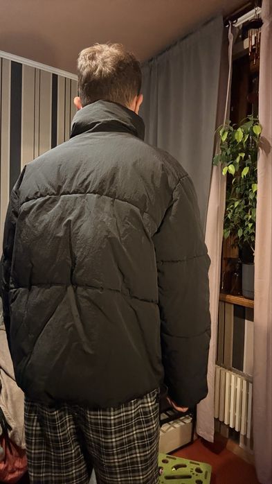 Мужской зимний пуховик zara