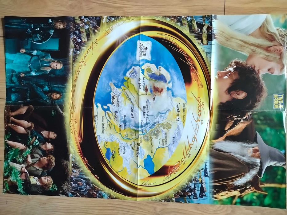 Plakat  Kinowy "Władca Pierścieni Drużyna Pierścienia" 2001 r  UNIKAT