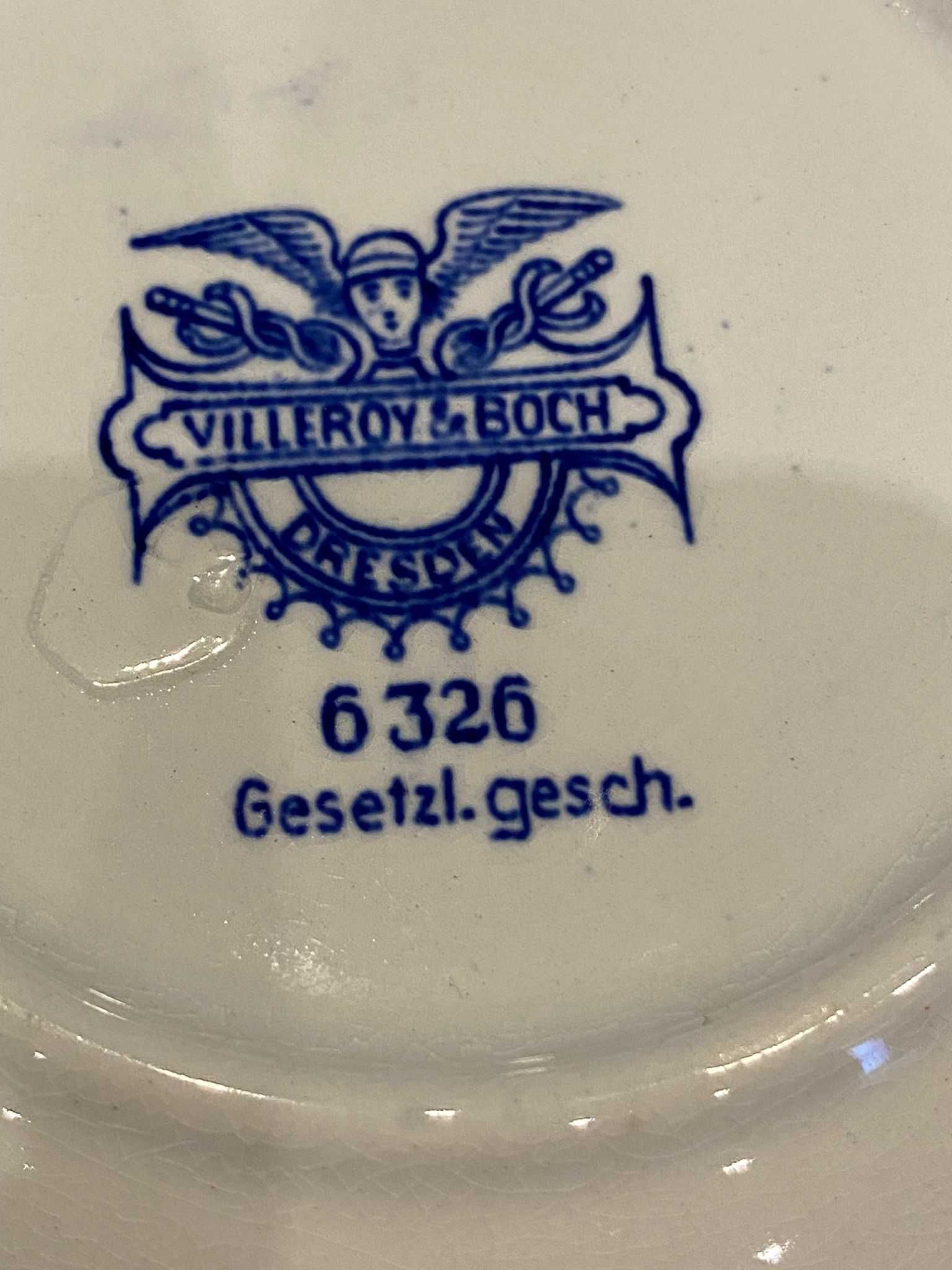 Filiżanka ze spodkiem (2 kpl.), porcelana Villeroy & Boch Dresden.