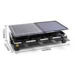 Grelhador Raclette Preto com Pedra
