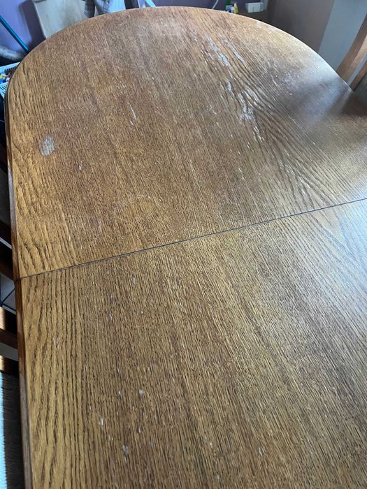 Ogromny stół dębowy rozkładany