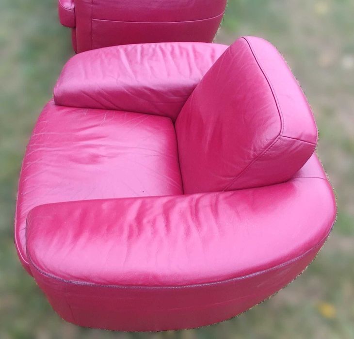 Komplet skórzanych mebli wypoczynkowych (do negocjacji)