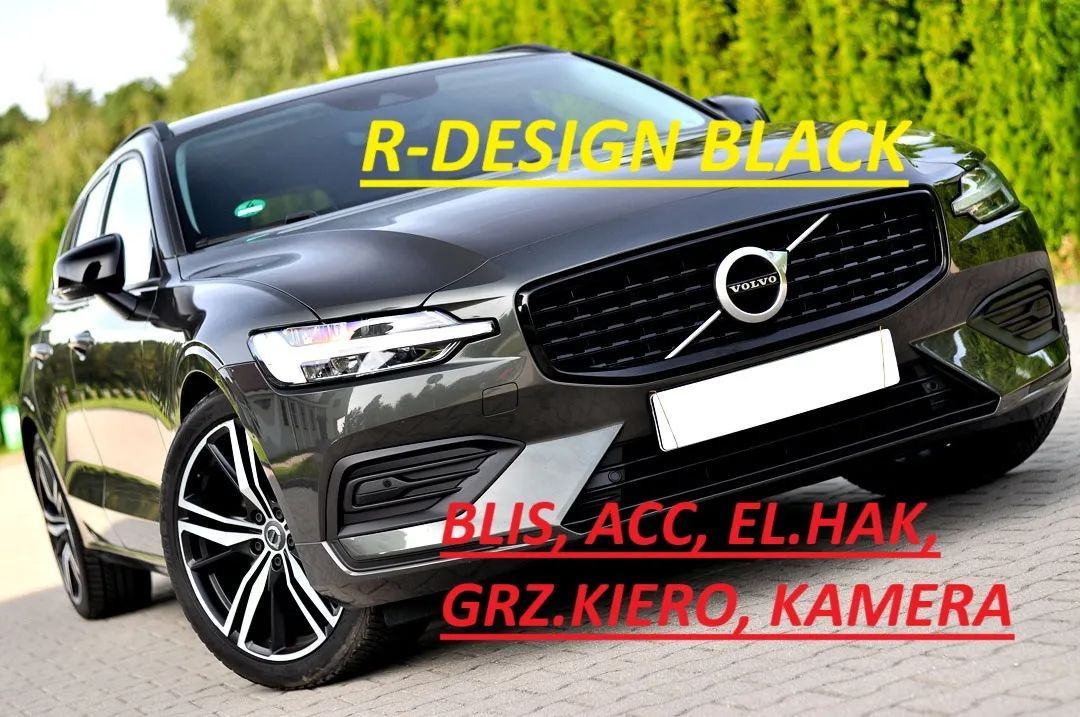 Volvo V60 R-Design Shadow ! *Blis *ACC *EL.Hak *Kamera *Piękny Kolor! *Alu19"