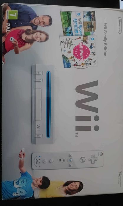 Nintendo Wii Family Edition + comando + 3 jogos