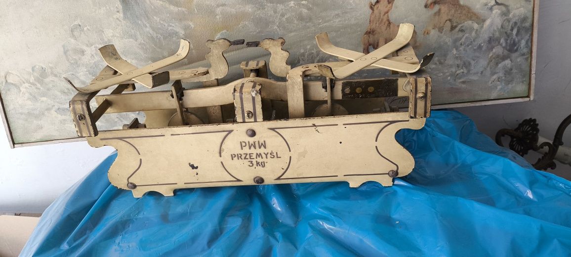 Stara waga kuchenna Przemyśl 1966 . Vintage