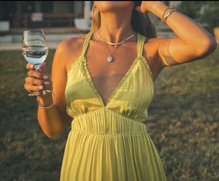 Boho sukienka Zara S maxi