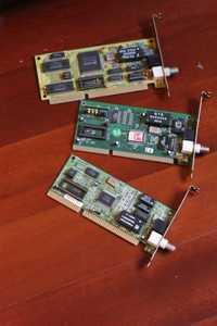 Placas de Rede Ethernet BUS ISA, RJ-45 e BNC