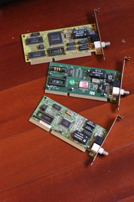 Placas de Rede Ethernet BUS ISA, RJ-45 e BNC