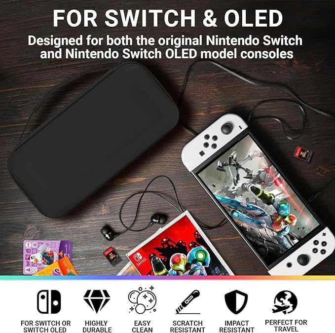Orzly Carry Case – Etui ochronne do Nintendo Switch / Switch OLED