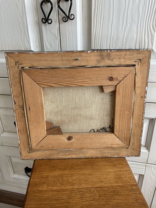 Obraz malarstwo pejzaż wiejski olej na płótnie