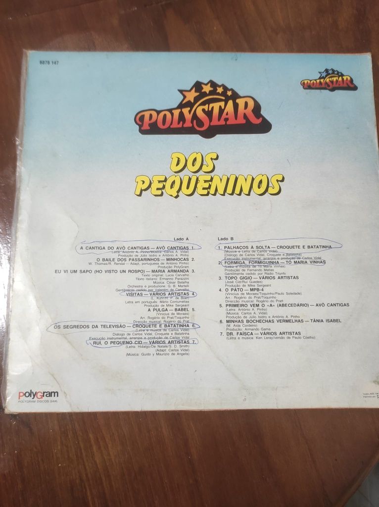 Discos portugueses LP vinil