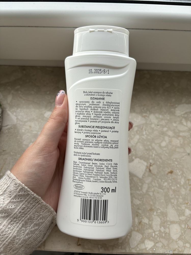 Biały Jeleń szampon do włosów z ekstraktem z koziego mleka