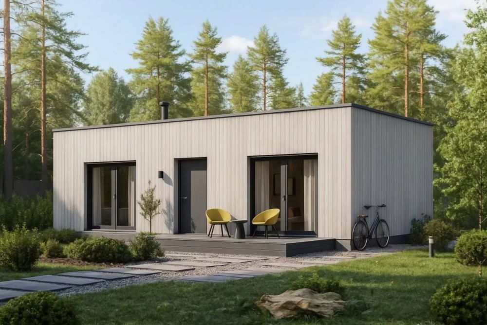 Дерев'яний будинок, модульний будинок, житло, будинок, тимчасове житло