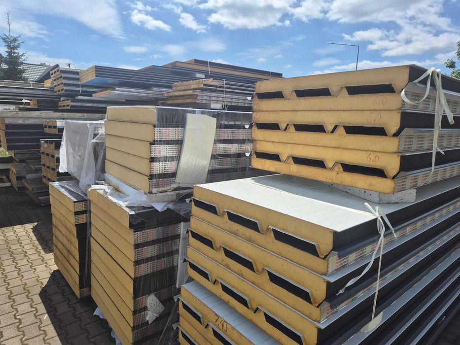 Płyty warstwowe PIR 1i2 gat grubości 4-12cm od ręki sprzedaż na szt 1