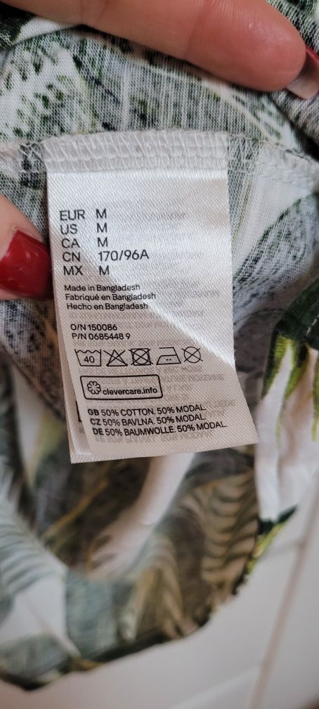 Sukienka H&m M palmy na lato idealna