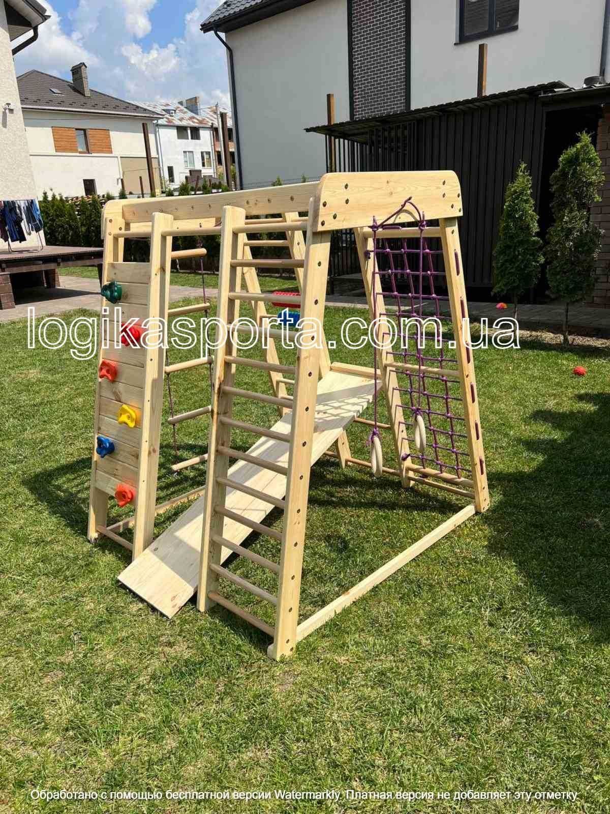 Уличный Спортивный комплекс детский. Игровая площадка, Качели, горка