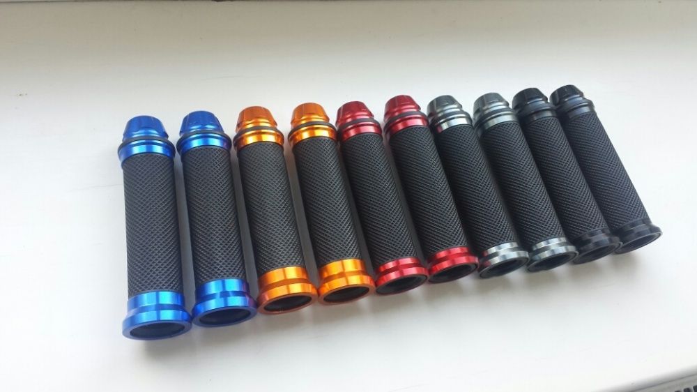 Manetki ciężarki sportowe Alu+Guma uniwersalne 22mm moto skuter