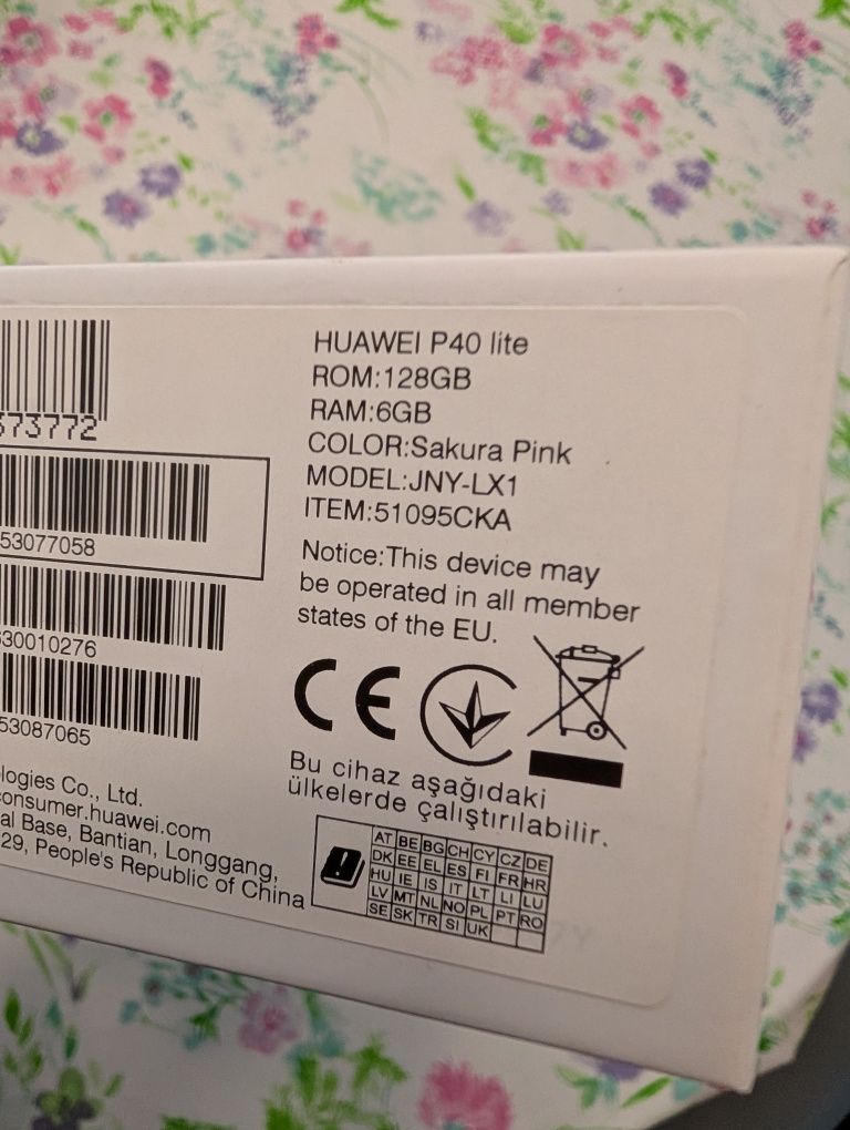 Telemóvel Smartphone Huawei P40 Lite Rosa como novo