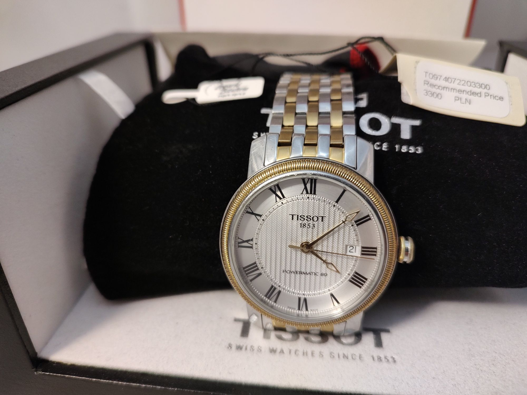 Zegarek Tissot Bridgeport GENT POWERMATIC 80 PVD