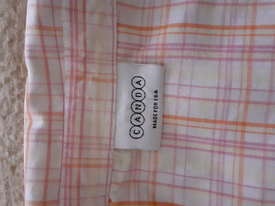 Bawełniana bluzka w kratkę roz.46