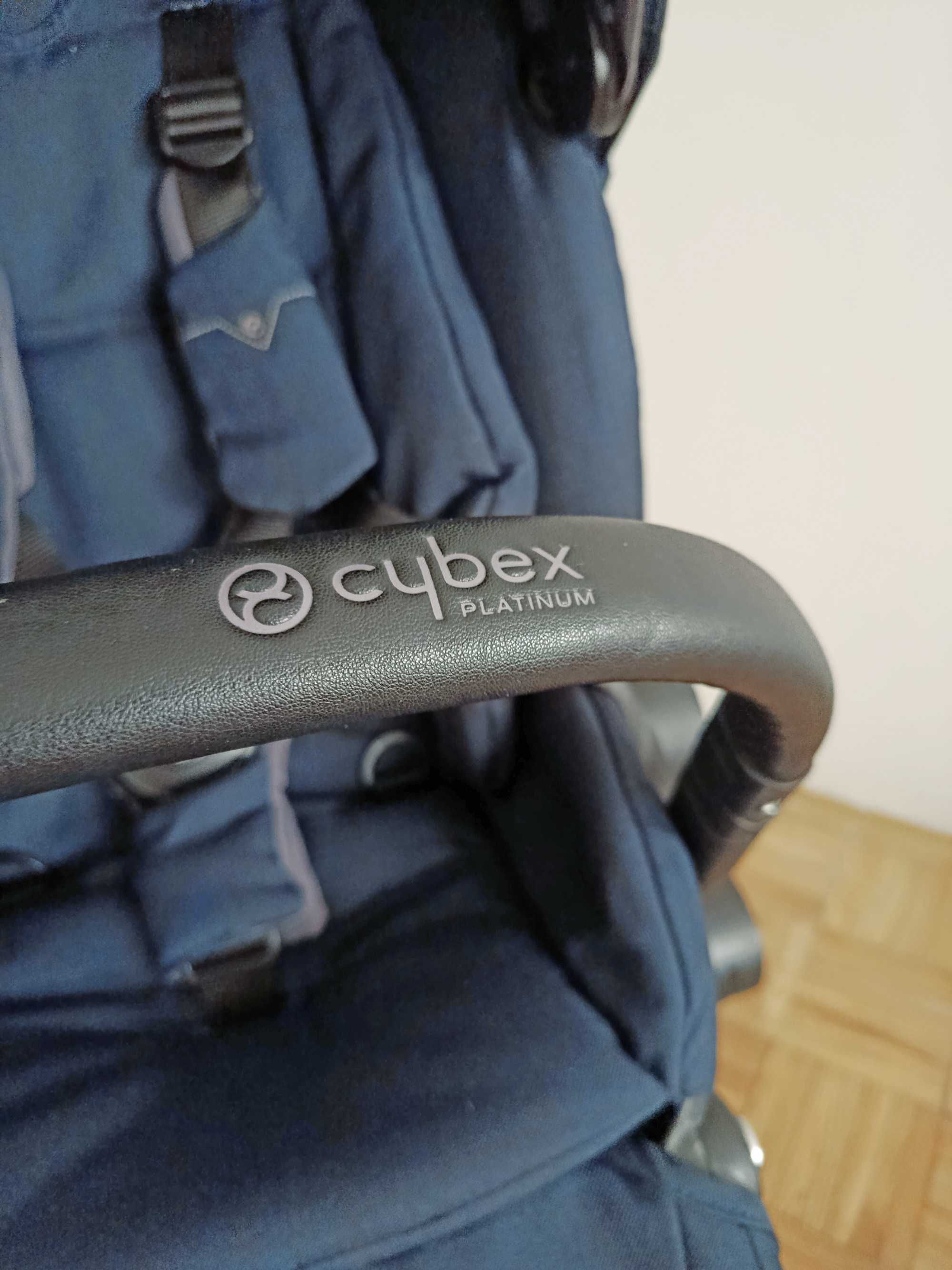 Cybex Priam granatowy gondola plus spacerówka