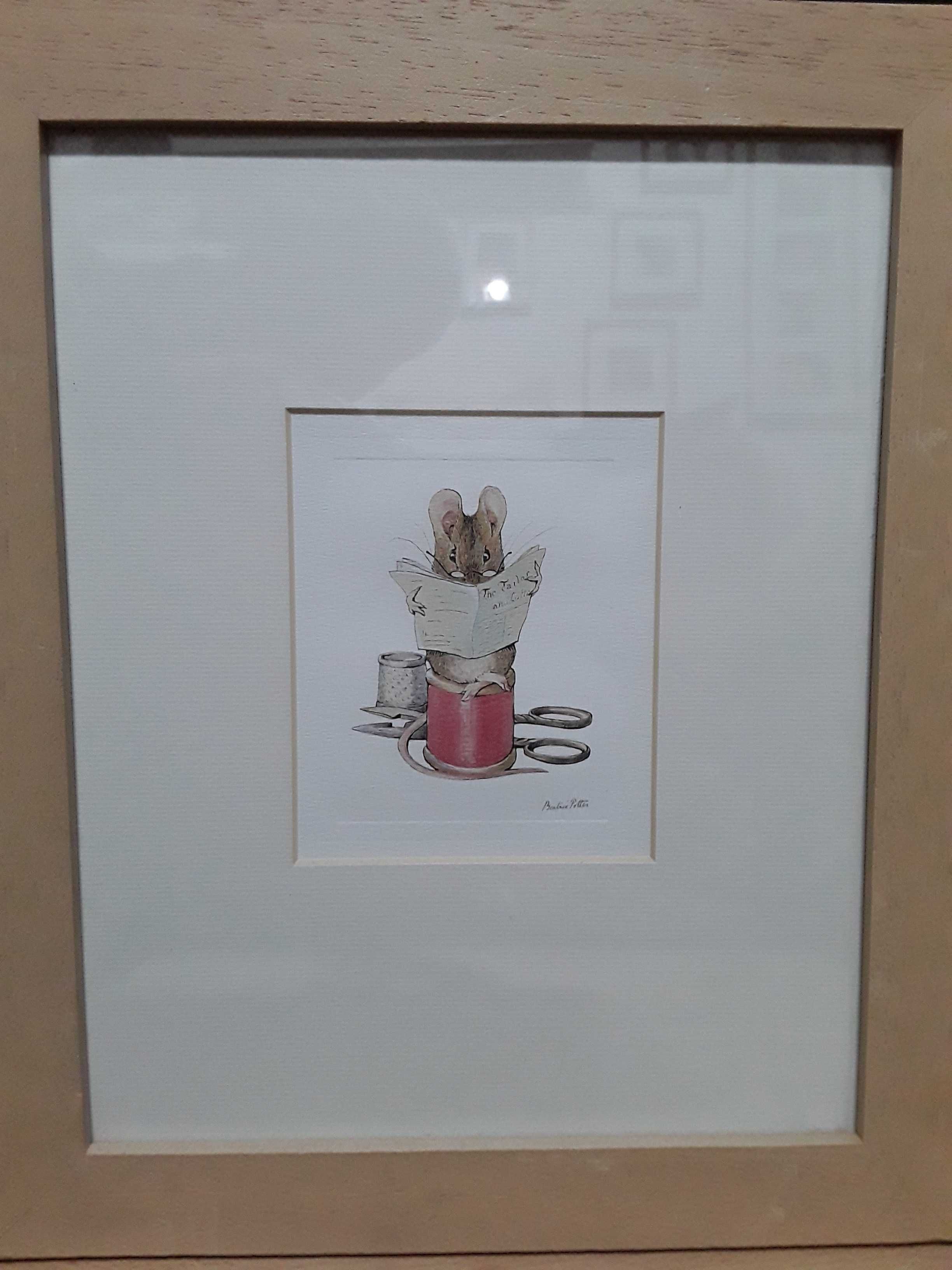 Beatrix Potter oryginalna miniatura"Mysz krawiec" seria Piotruś Królik