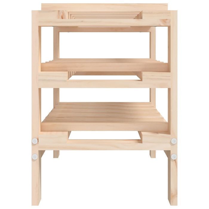 vidaXL Stojak na wino, 61,5x30x42 cm, lite drewno sosnowe