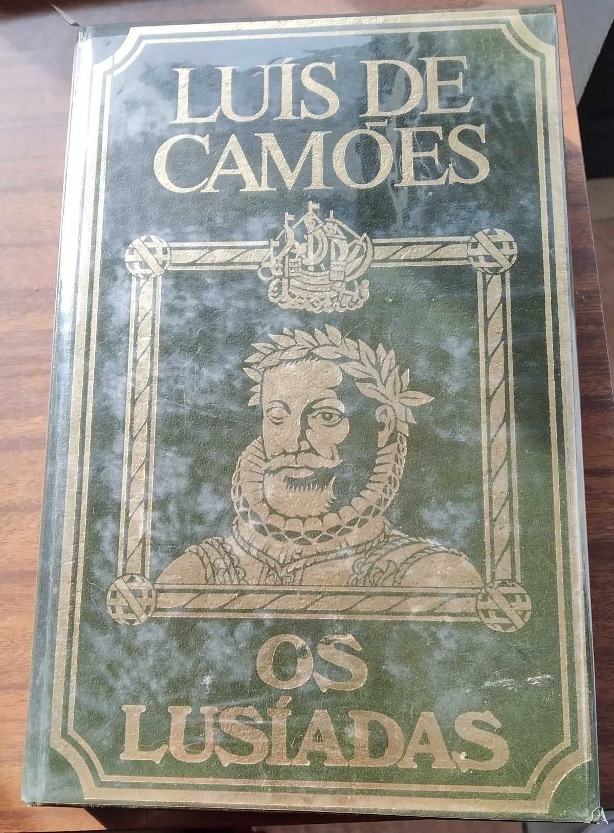 Os Lusíadas - Luís de Camões - Edição de Luxo com Capa Verde (1981)