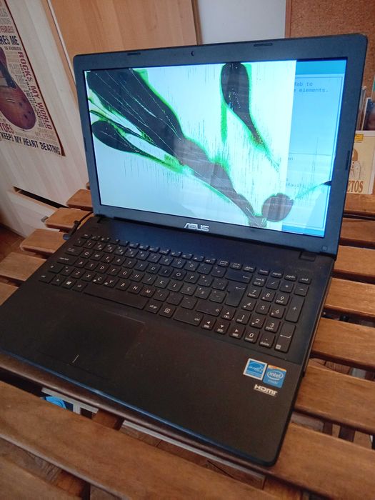Asus funciona Ecrã rachado