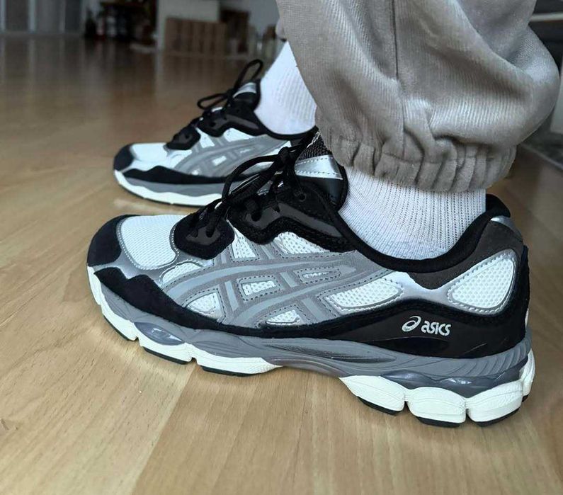 Кроссовки Женские Asics Gel-NYC Black Ivory Grey/Кросівки Жіночі Асікc