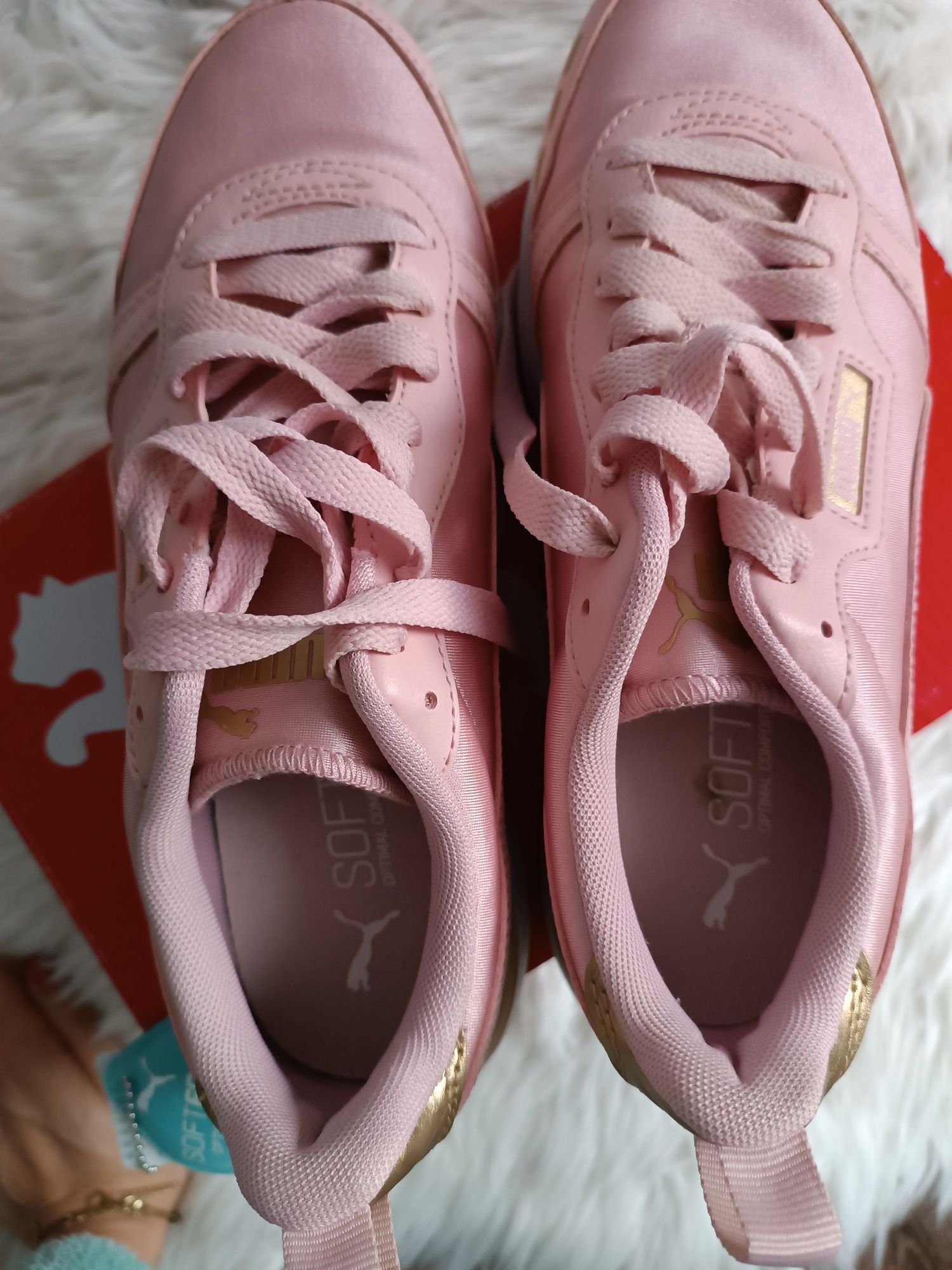 Buty sportowe damskie PUMA pudrowy róż 40