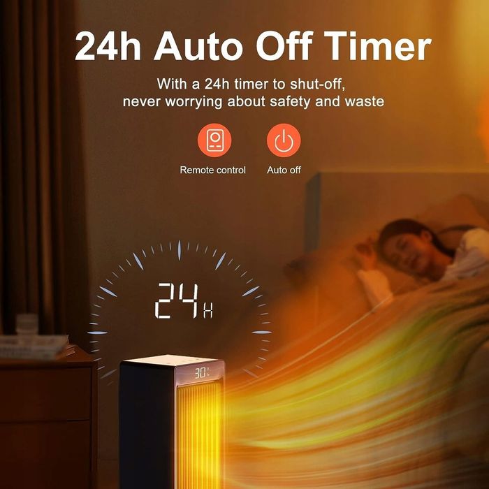 Енергоощадний тепловентилятор з пультом , обігрівач керамічний 2000w