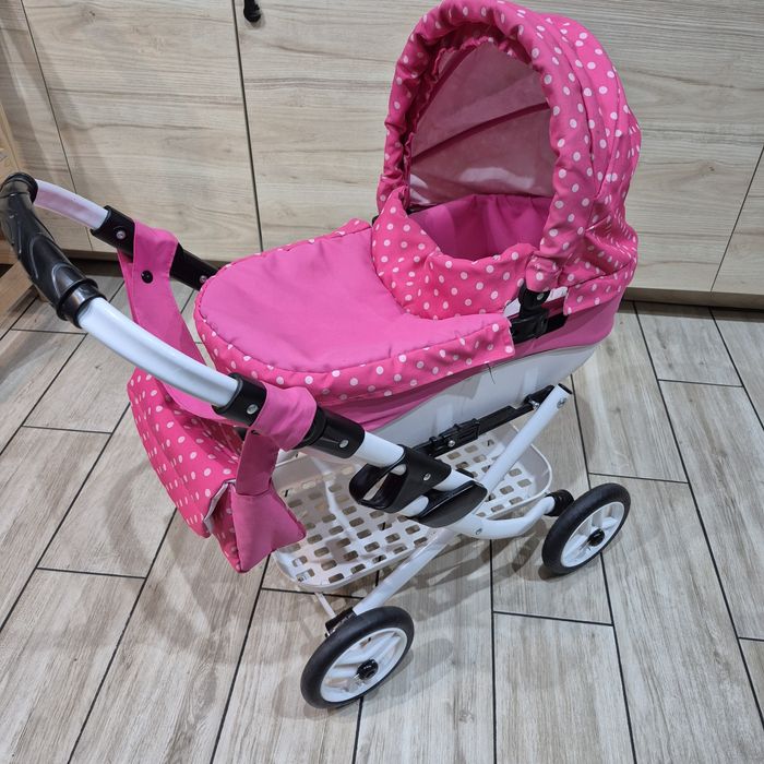 Wózek dla lalek rozowy