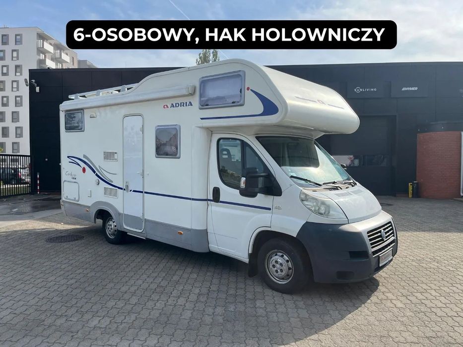 Adria Coral Sport A576 DK 6-OSOBOWY PIERWSZY WŁAŚCICIEL NISKI PRZEBIEG  Pierwszy właściciel, niski przebieg, 6-osobowy, hak holowniczy