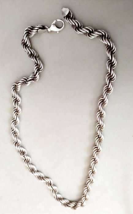 СЕРЕБРО Веревка Женская серебряная цепочка Срібний ланцюжок Мотузка