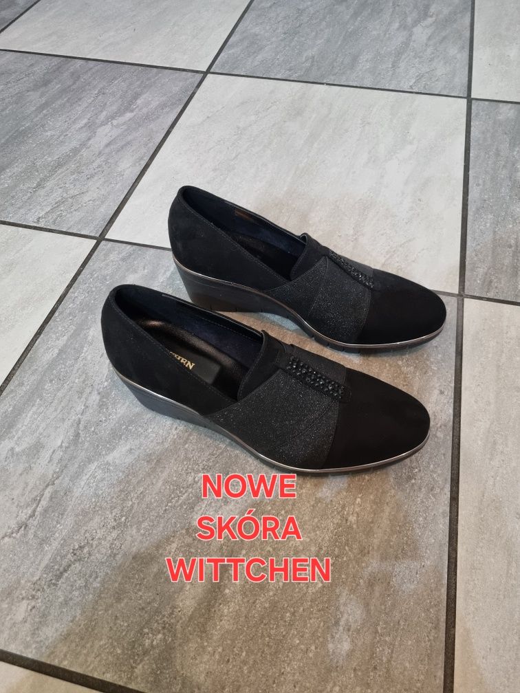 Nowe skórzane buty WITTCHEN, 40,