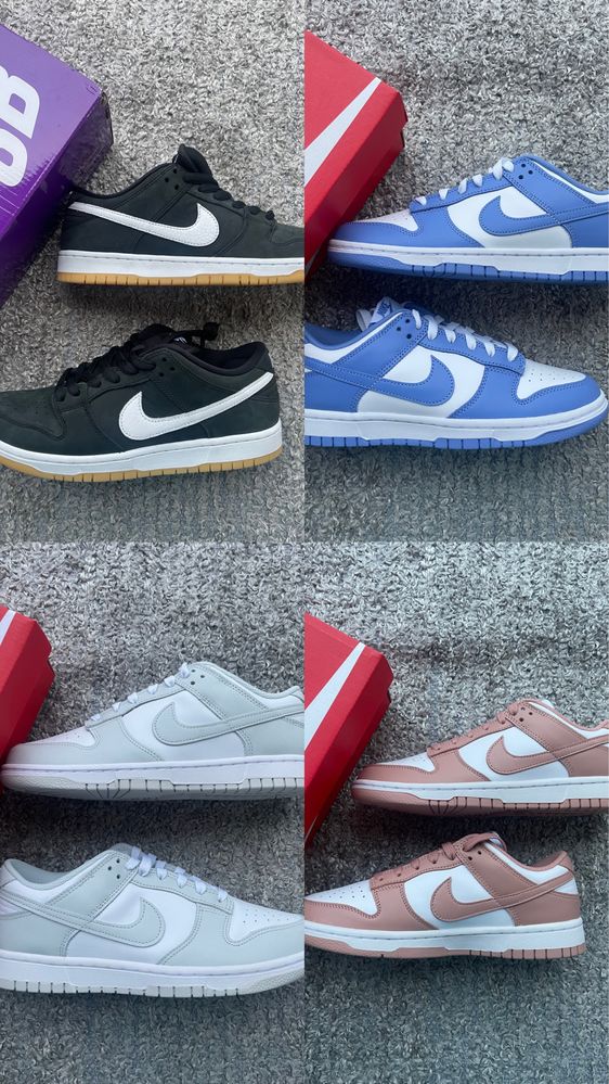 Nike Dunk Low ( Fog / Blue etc .. ) até final deste mês